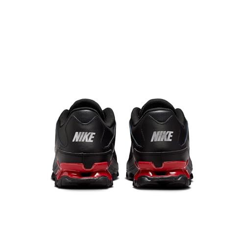 Nike Men's Reax 8 Tr Mesh, Black/Metallic Silver-University Red, 10.5