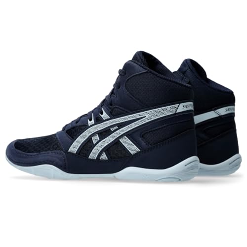 ASICS Kid's Snapdown 4 Grade School Wrestling Shoes, 4.5, Midnight/Cool Grey