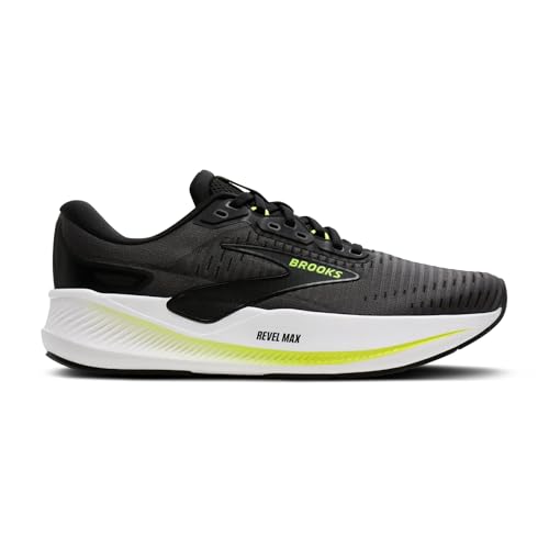 Brooks Revel Max, Men's Running Shoes, Ebony Black Nightlife, 11.5