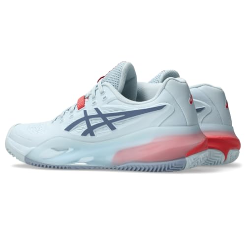ASICS Women's Gel-Resolution X Clay Tennis Shoes, 7.5, Sky/Grey Blue