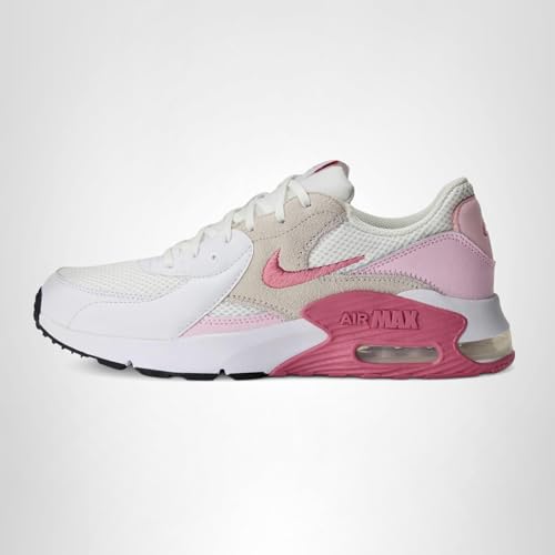 Nike Women's Air Max Excee Shoes, White/Peony-Pink Foam-Platinum Tint, 6.5