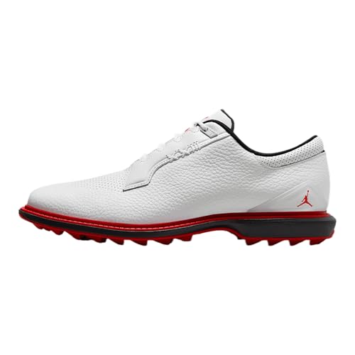 Jordan ADG 5 Golf Shoes (FQ6642-103, White/Black/Varsity Red) Size 9