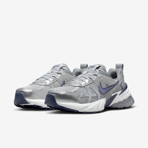 Nike V2K Run Shoes (HJ4497-002, Wolf Grey/Cool Grey/White/Midnight Navy) Size 11.5