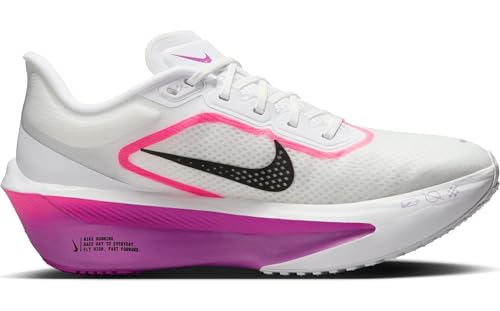 Nike Zoom Fly 6 Women's Road Running Shoe FN8455, White Black Vivid Grape Hyper Pink, 39 EU