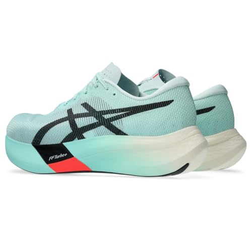 ASICS Unisex METASPEED Edge Running Shoes, 8M / 9.5W, Illuminate Mint/Black