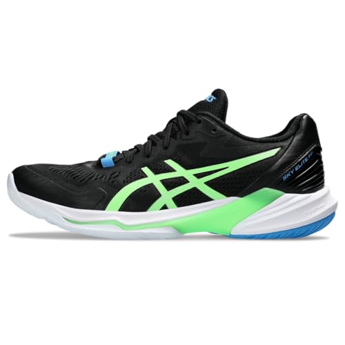 ASICS Men's Sky Elite FlyteFoam 2 Volleyball Shoes, 9, Black/Lime Burst