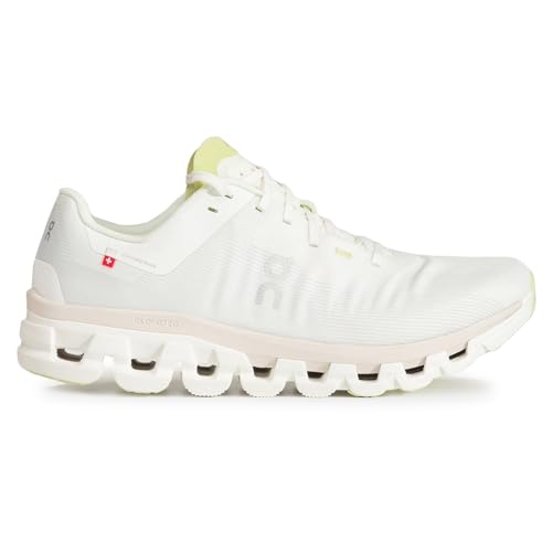 On Womens Cloudflow 4 Textile Synthetic White Sand Trainers 9.5 US
