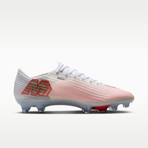 Nike Mercurial Superfly 11 Elite Firm-Ground Low-Top Soccer Cleats (White/Bright Crimson/Blur) Size 7.5