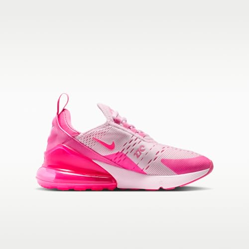 Nike Air Max 270 Big Kids' Shoes (Pink Foam/Pinksicle/White/Hyper Pink) Size 4