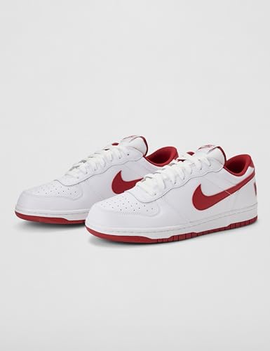 Nike Men's Big Low Shoes, White/Gym Red, 10