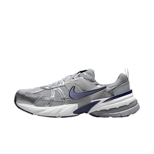 Nike V2K Run Shoes (HJ4497-002, Wolf Grey/Cool Grey/White/Midnight Navy) Size 12