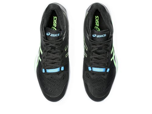ASICS Men's Sky Elite FlyteFoam Mid Top 2 Volleyball Shoes, 8.5, Black/Lime Burst