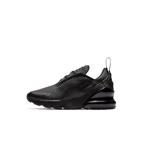 Nike Little Kids' Air Max 270 Shoes, Black/Black-Black, 13C