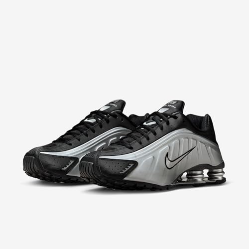 Nike Shox R4 Men's Shoes (Metallic Silver/Black/Metallic Silver/Metallic Silver) Size 7