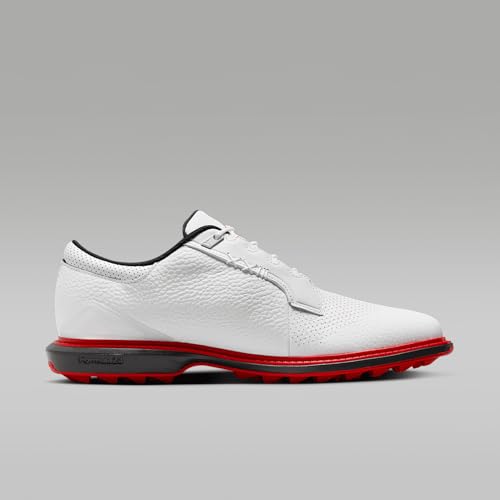 Jordan ADG 5 Golf Shoes (FQ6642-103, White/Black/Varsity Red) Size 9
