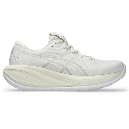 ASICS Women's Gel-Cumulus 28 Running Shoes, 8.5, Cream/Glacier Grey