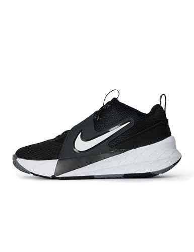 Nike Big Kid's Team Hustle D Basketball Shoes, Black/White-Anthracite, 3.5Y