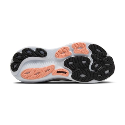 Brooks Women’s Adrenaline GTS 25 Supportive Running & Walking Shoe - Grey/Blackened Pearl/Coral - 5 Narrow