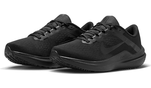 Nike Winflo 10 Road Running Shoe – Women's Running Shoes, Black Black Anthracite, 8.5