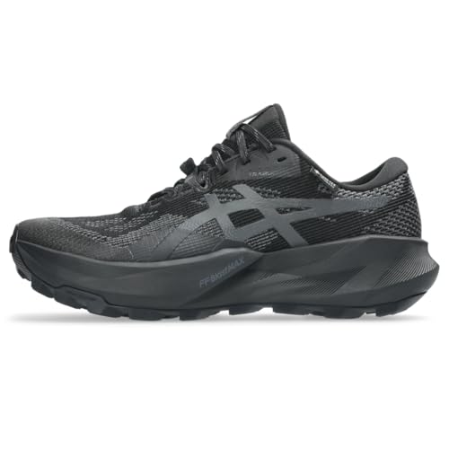 ASICS Women's Trabuco 14 GTX Trail Running Shoes, 9, Black/Graphite Grey