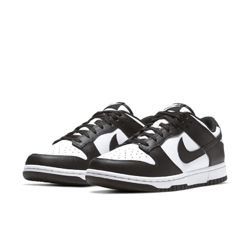 Nike Women's Dunk Low Sneakers, White/Black/White, 6.5 Medium US