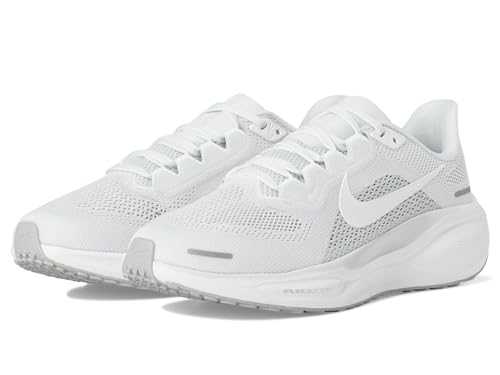 Nike Women's Pegasus 41 White/White/Pure Platinum/Metallic Silver 9 Medium