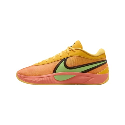 Giannis Freak 6 Basketball Shoes (FJ7792-601, Light Wild Mango/Black/Laser Orange) Size 12