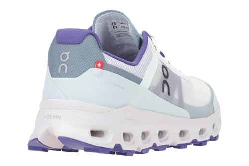On Women's Cloudvista Sneakers, Frost/Mineral, White, Blue, 9 Medium US