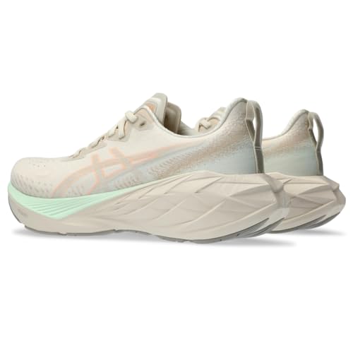 ASICS Women's NOVABLAST 4 Running Shoes, 9, Oatmeal/Moonrock