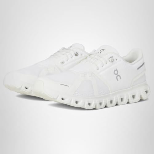 On Womens Cloud 6 White/White 6.5 Wide