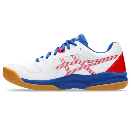ASICS Men's Gel-RENMA Indoor Court Shoes, 9.5, White/Classic RED