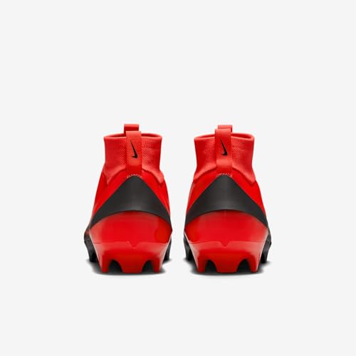 Nike Vapor Pro 1 Football Cleats (HF9409-600, Bright Crimson/Laser Orange/Black) Size 12