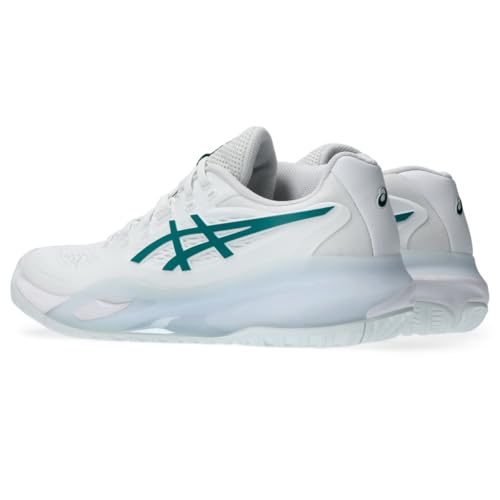 ASICS Women's Gel-Resolution X Tennis Shoes, 9, White/Pitch Green
