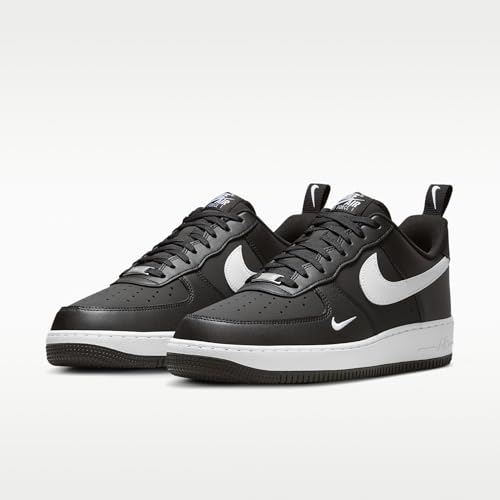 Nike Air Force 1 '07 Men's Shoes (Black/Black/White) Size 8