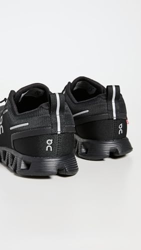 On Women's Cloud 5 Waterproof Sneakers, All Black, 6.5 Medium US
