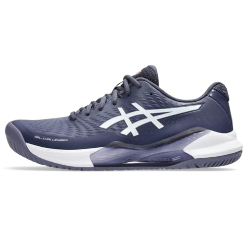 ASICS Men's Gel-Challenger 14 Tennis Shoes, 14, Indigo Fog/White