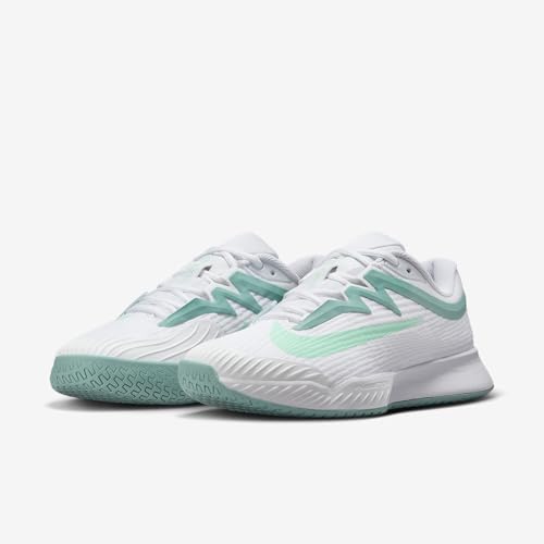 Nike Vapor Pro 3 Women's Hard Court Tennis Shoes (White/Cannon/Mint Foam) Size 10