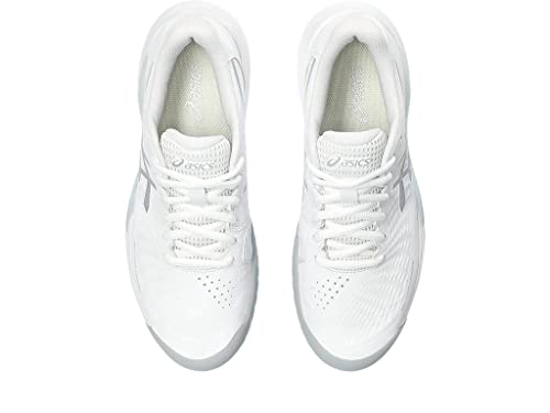 ASICS Women's Gel-Challenger 14 Tennis Shoes, 9.5, White/Pure Silver