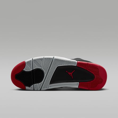 Air Jordan 4 RM Men's Shoes (Black/Wolf Grey/White/Varsity Red) Size 11.5