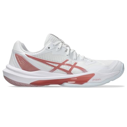 ASICS Women's Sky Elite FlyteFoam 3 Volleyball Shoes, 11.5, White/MORGANITE