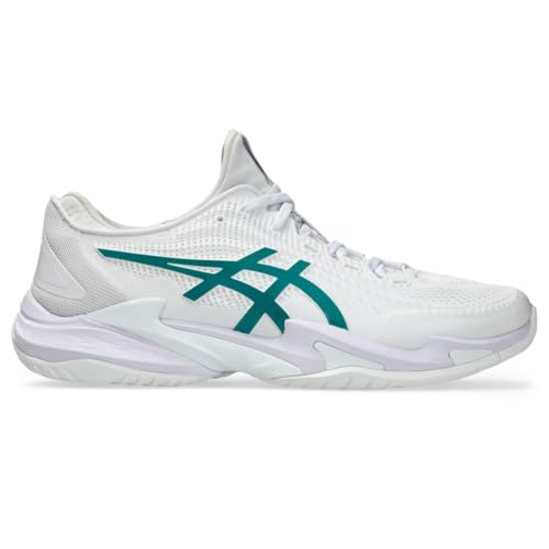 ASICS Men's Court FF 3 Tennis Shoes, 10.5, White/Pitch Green
