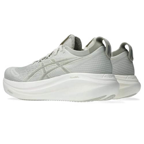 ASICS Women's Gel-Nimbus 27 Running Shoes, 8.5, Lake Grey/White SAGE