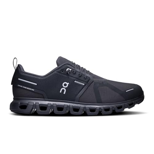 On Men's Cloud 6 WP Sneakers, Black/Black, 8.5 Medium US