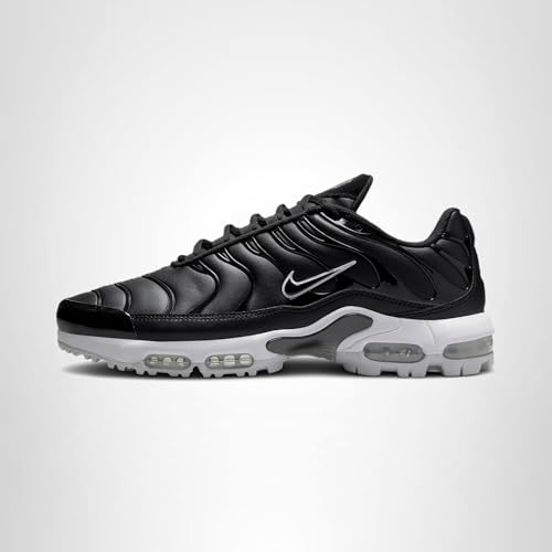 Nike Air Max Plus Golf Shoes (FZ4150-001, Black/Gold/Salsa Red/White) Size 10.5