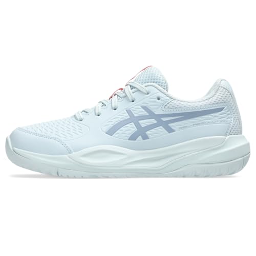 ASICS Kid's Gel-Resolution X Grade School Tennis Shoes, 7, Sky/Grey Blue