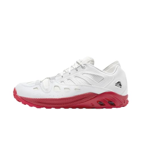 Nike ACG Air Exploraid Men's Shoes (FJ1920-101, Summit White/Summit White/University Red/Black) Size 4