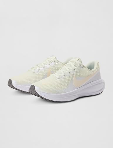 Nike Women's Revolution 8 Road Running Shoes, Sail/Chalk-White-Pencil Point, 8