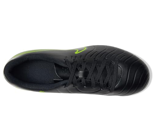 Nike Unisex Kid's Jr. Tiempo Legend 10 Club Multi-Ground Low-Top Soccer Cleats (Little Kid/Big Kid) Black/Volt 3.5 Medium