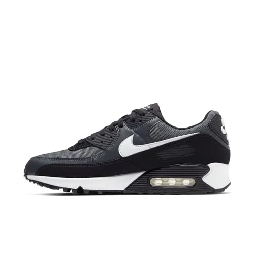 Nike Air Max 90, Men's Running Shoes, Iron Grey/White/Dk Smoke Grey/Black
