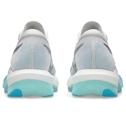 ASICS Unisex Magic Speed 5 Running Shoes, 11.5M / 13W, White/Pure Silver